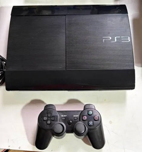 PS3 SUPER SLIM DESBLOQUEADO HEN - 500 GBd RARIDADE