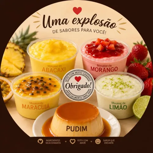 Vendo Doces Mousses e Pudins