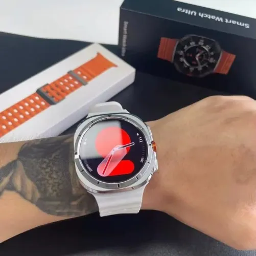 Galaxy impermeável duas pulseiras faz ligação monitora pensão calorias redes sociais novo