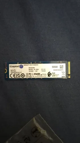 SSD NVMe Kingston NV3 500GB PCIe 4.0 - 95% Saúde - Apenas 12,5TB Gravados