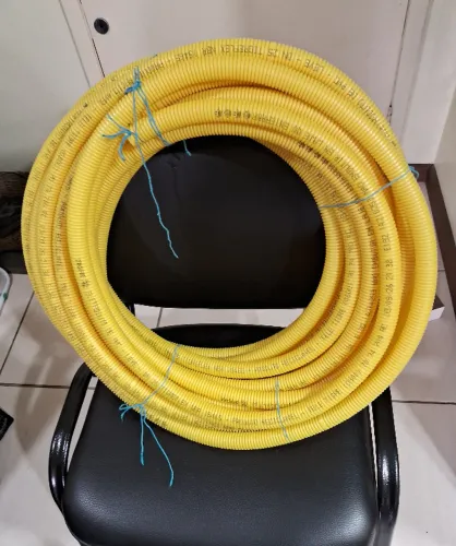 Conduite corrugado PVC 3/4 amarelo Mr. Tigre - 20m - Novo