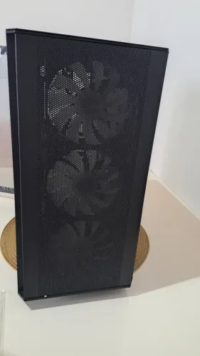 Gabinete Gamer Montech AIR 100 ARGB, Mini Tower, Black, mATX, 4 Fans, Vidro Temperado