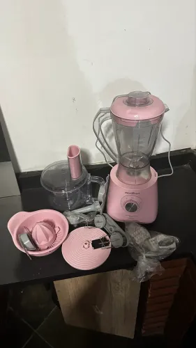 Multiprocessador Britânia Rosa 1000W + Acessórios - 110V