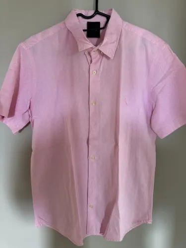 camisa reserva manga curta orxford - rosa - original - tamanho m