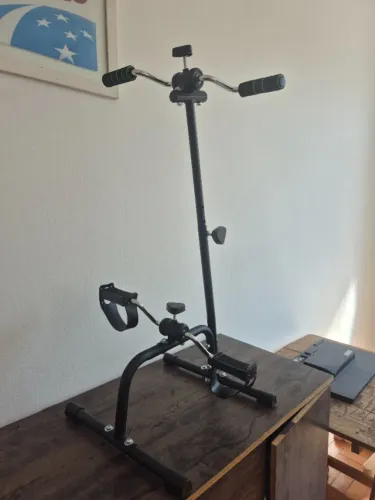 Bicicleta Bike Fisioterapia Portátil Apoio De Mão