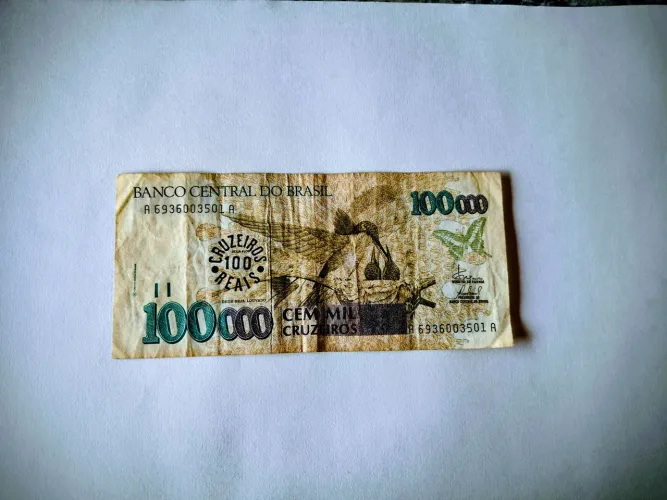 Cédula 100.000 cruzeiros 