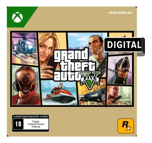 jogo gta 5 x box one digital