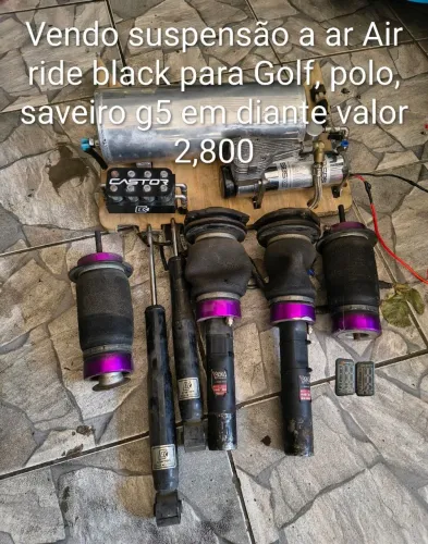 Vendo suspensão a ar Air Ride Black 7 geração para Golf, Polo, Saveiro g5 em diante