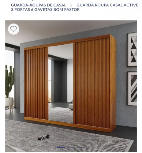 Vende-se guarda roupa de casal novo na caixa