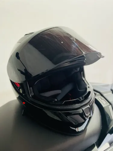 Capacete asx + viseira fumê. Novo nunca usado