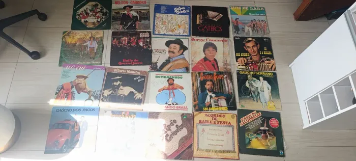 Lote de 20 discos (LP) de música nativista