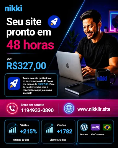 Fortaleça sua marca no mercado com a criação de um site de elite.