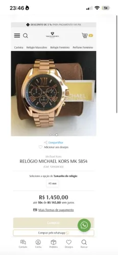Relógio Michael kors