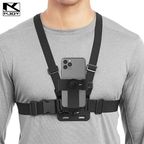 Suporte peitoral para smartphone e câmeras de ação padrão GoPro