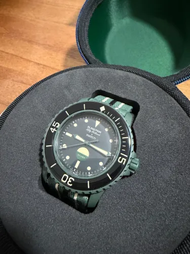 Relógio Swatch X Blancpain Green Abyss Scuba Fifty Fathoms
