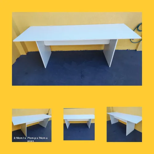Mesa escritório branca 2.18x71cm