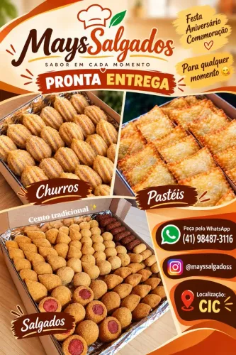 Salgados pronta entrega 
