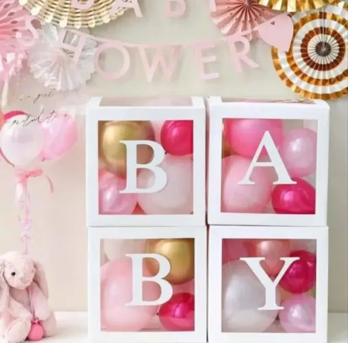 Caixa de Balões Decoração Chá Revelação