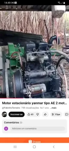         Motor ae yanmar 2 cilindros 