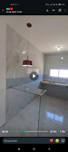 Vendo balcão de vidro temperado