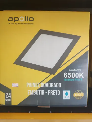 Painel de LED borda preta 30x30 
