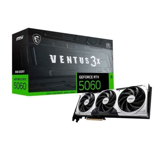 Placa de Vídeo MSI RTX 5060 8G VENTUS 3X OC