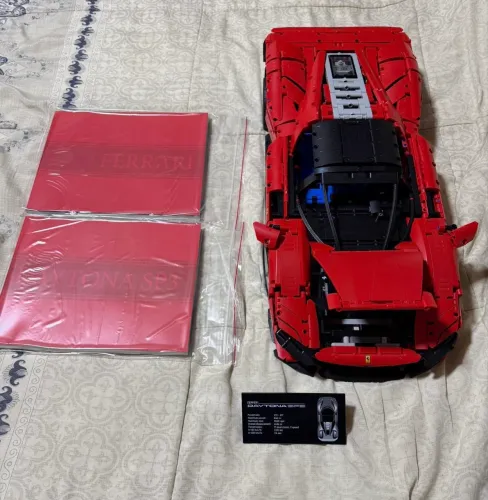 Lego ferrari sp3 3778 peças original montado com caixa e manuais