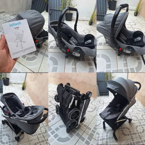 Carrinho de Bebê + Bebê Conforto Infanti 