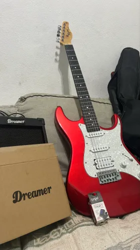  Guitarra Tagima TG520 Regulada + Amplificador + Afinador Elétrico