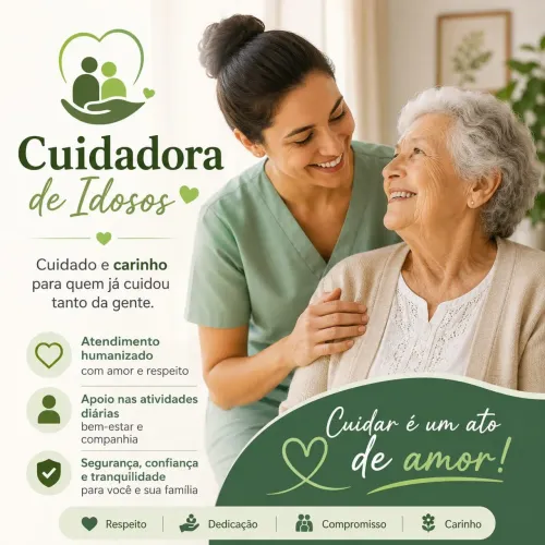 Cuidadora de Idosos e Acompanhante Hospitalar