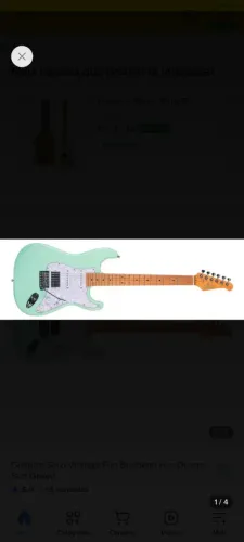 Guitarra Seizi Vintage Fun Budokan Hss Destro Surf Green