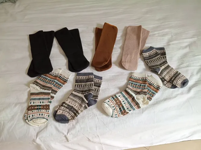 Kit 8 pares de meias diversas