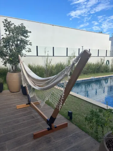 Suporte Para Rede De Descanso De Madeira