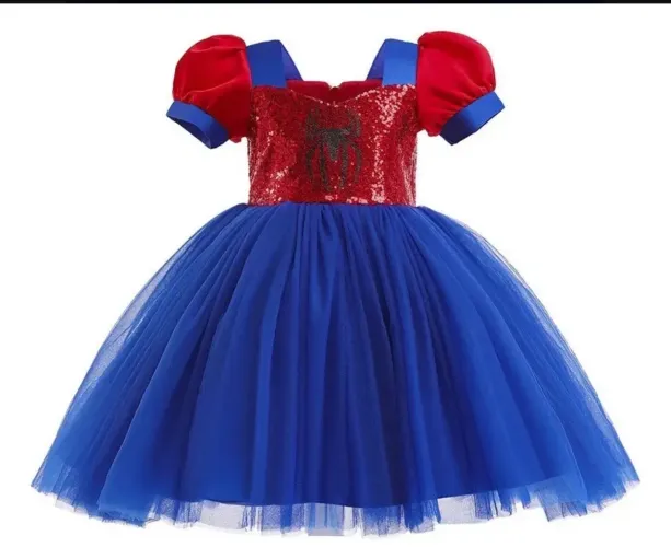 Vestido de festa Spider Man