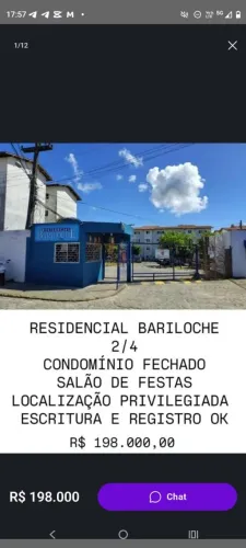 VENDO CONDOMÍNIO BARILOCHE 1 ANDAR