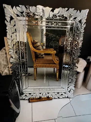 Espelho Veneziano Grande Decorativo Luxo