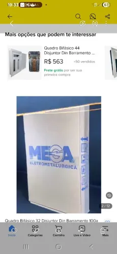 Vendo quadro eletrico bifasico ( zero na caixa ,32 djuntores)