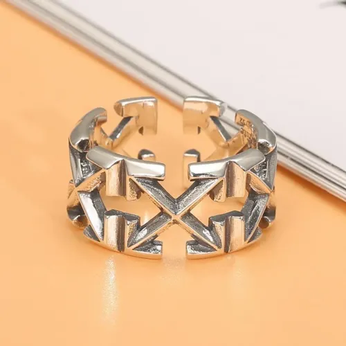 anel off white multi arrow ring prata silver 925 acessório ofw 