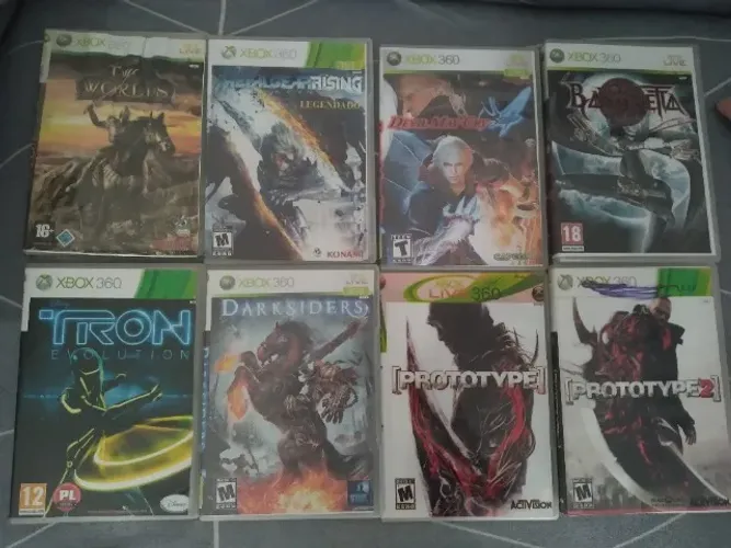 35 CDs de xbox 360 desbloqueado