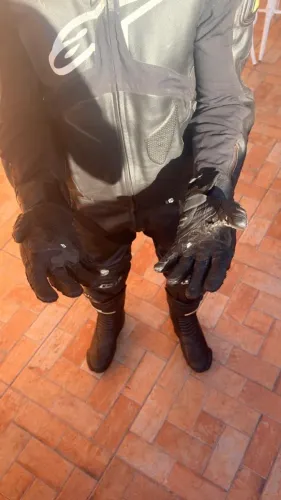 ALPINESTARS - MACACÃO 2 PC+ BOTA + LUVAS DE BRINDE