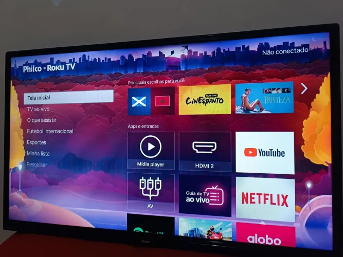 Smart tv Philco ROKU 32 polegadas 