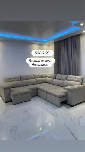 SOFÁ RETRATIL 5500,00 @@@ luxo