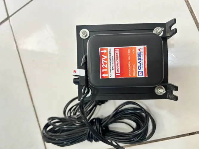 Transformador 5000VA Bivolt 127/220V - Alta Potência (Cobre)