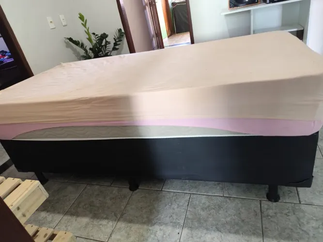Cama Solteiro Box com coxão
