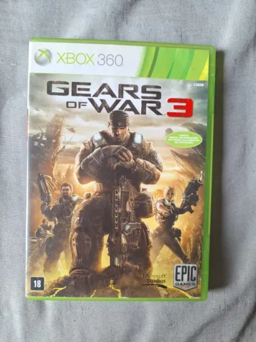 Gears of War 3 Xbox 360 Mídia Física Original