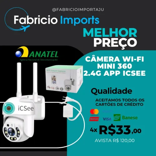 CÂMERAS WI-FI MINI 360 APP ICSEE 