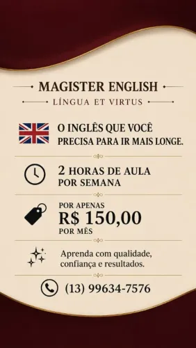 Da aula de inglês interessado falar com Rebeca