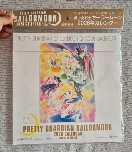 Sailor Moon por Naoko Takeuchi - calendário 2026 original