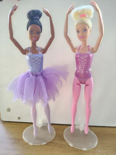 Lote 2 Bobecas Barbie Bailarina Mattel
