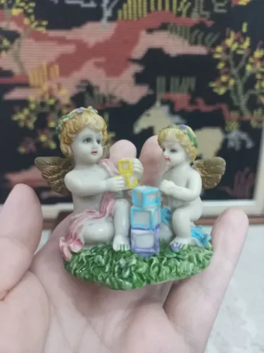 Querubim anjinhos em resina